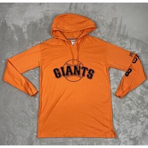 VICTORIAS SECRET SAN FRANCISCO ORANGE GIANTS HOODIE SWEATSHIRT MLB PINK SIZE S
